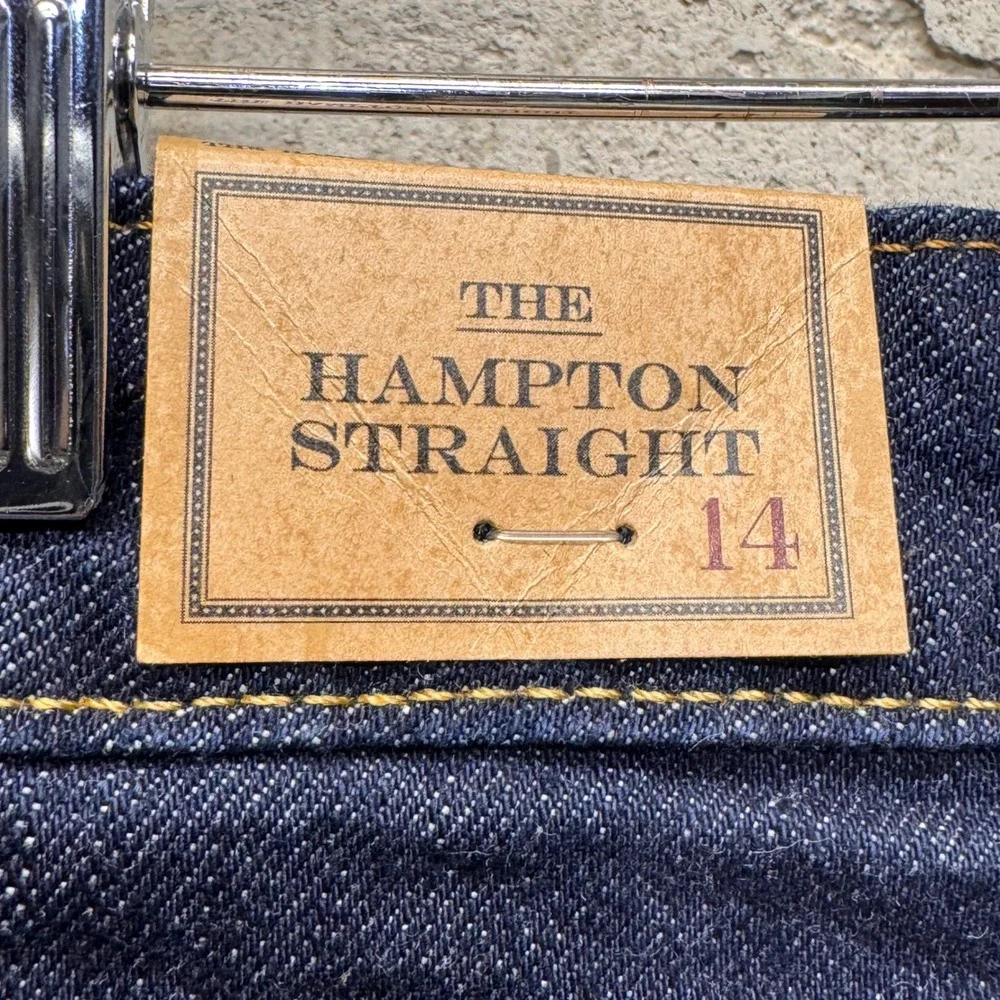 Polo Ralph Lauren Hampton Straight Jeans Kids 14‎ Blue Dark Wash Preppy Classic